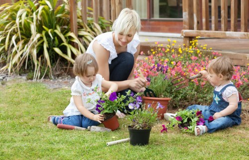 Manual handling and equipment safety during landscaping work