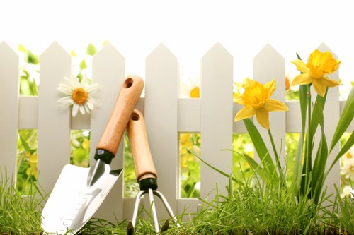 Timber garden fencing installed for a Hammersmith property boundary